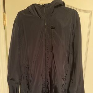 Michael Kors Black Windbreaker Hooded Zip Jacket Black Men’s Size Large